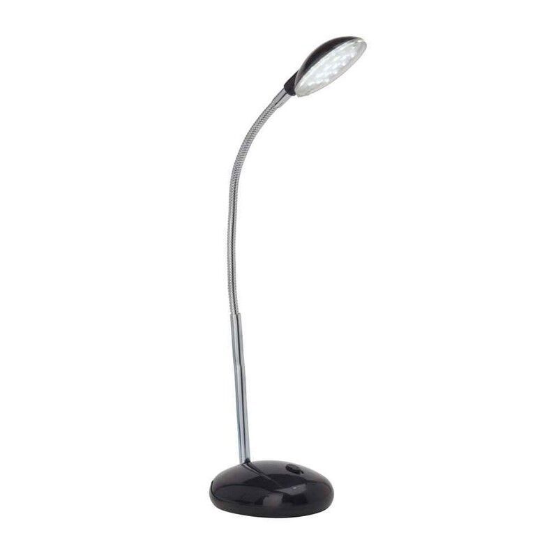 Plastic desk lamp black, Marenthe, 2W, 6000K LED, with switch
