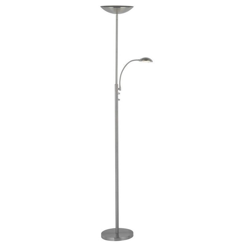 Modern floor lamp chrome, Elina, 18W, 3000K LED Modern floor lamp chrome, Elina, 18W, 3000K LED
