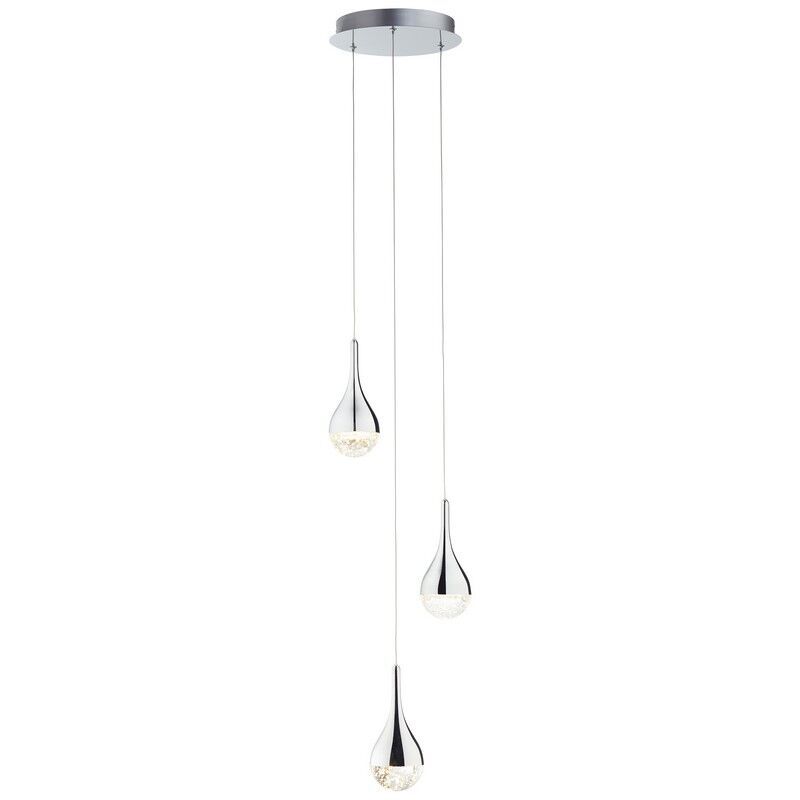 Classic pendant light chrome, Emma, 5W, 3000K LED