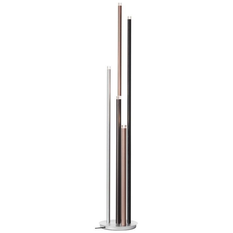 Modern floor lamp silver, Olivia, 4W, 3000K LED, with switch Modern floor lamp silver, Olivia, 4W, 3000K LED, with switch