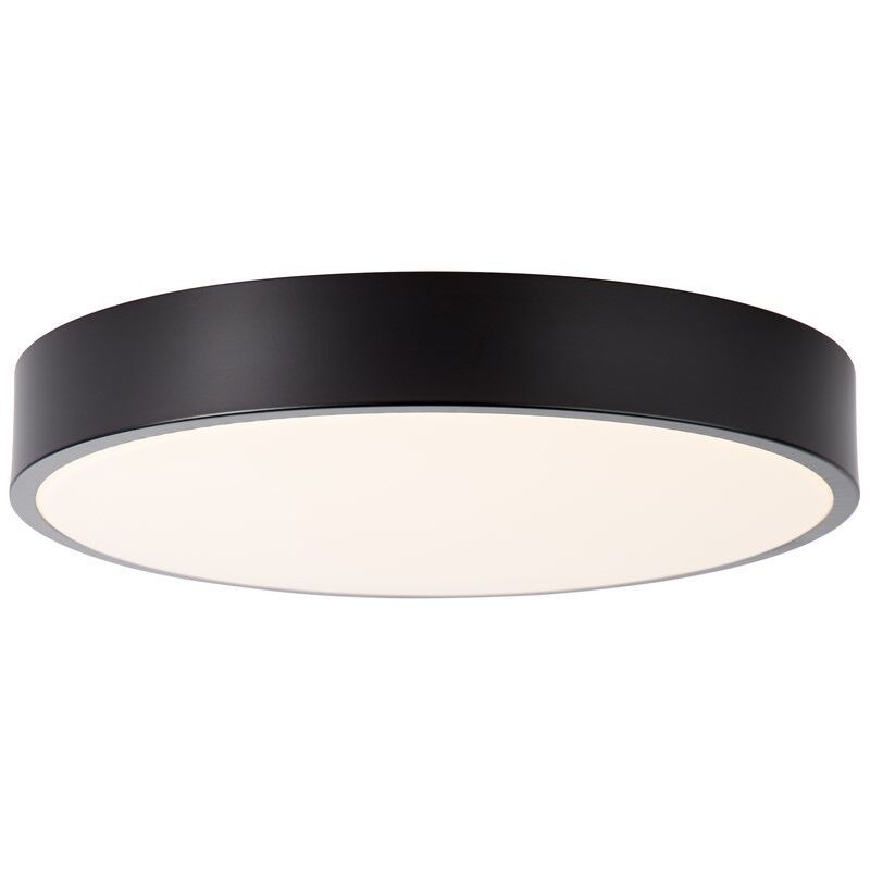 Modern flush ceiling light black, Asude, 12W, 3000K LED
