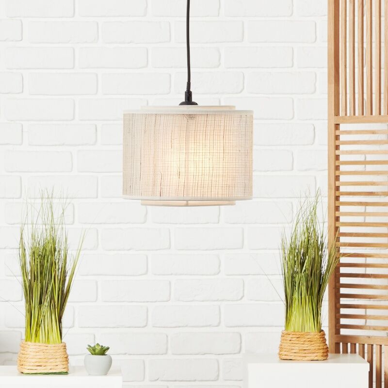 Rustic pendant light beige, Gerbert