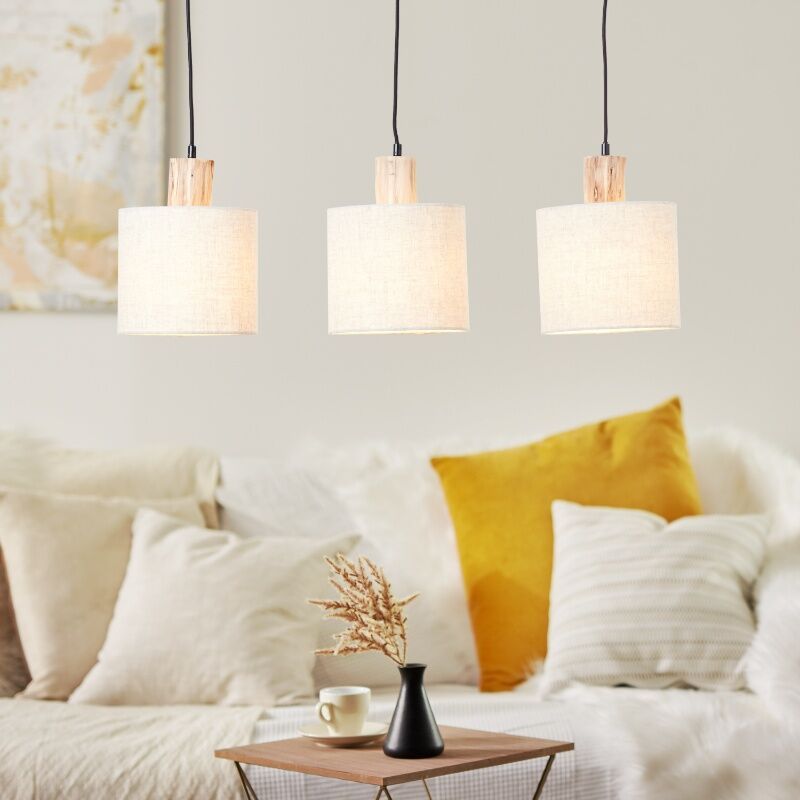 Rustic pendant light beige, Joroes