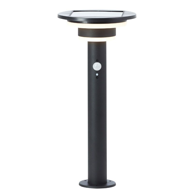 Modern solar outdoor floor lamp black, Lonneke, 3W, 3000K LED, IP44