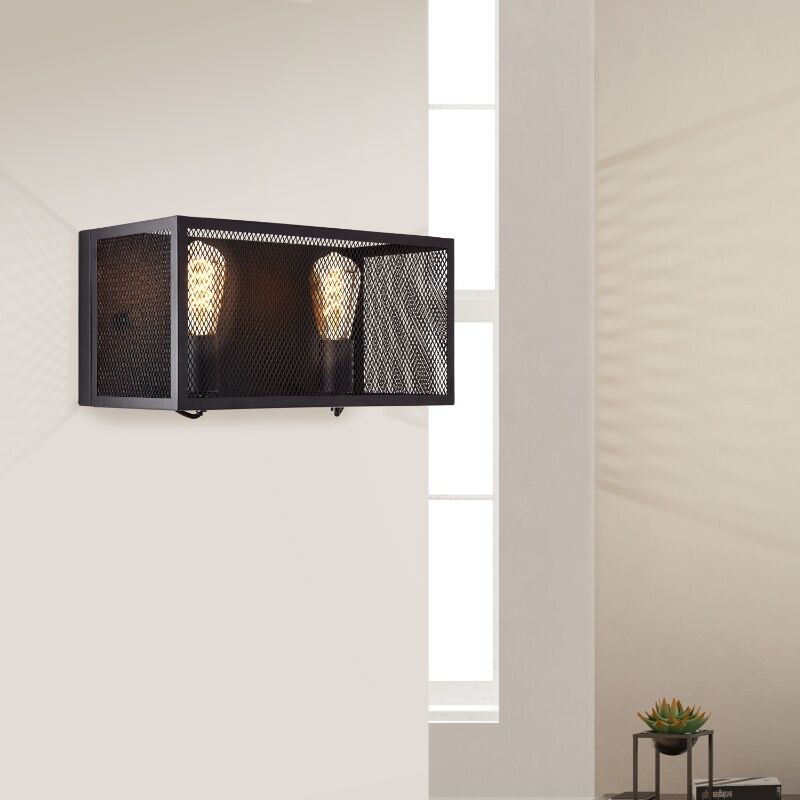 Industrial wall light black, Esperanza Industrial wall light black, Esperanza