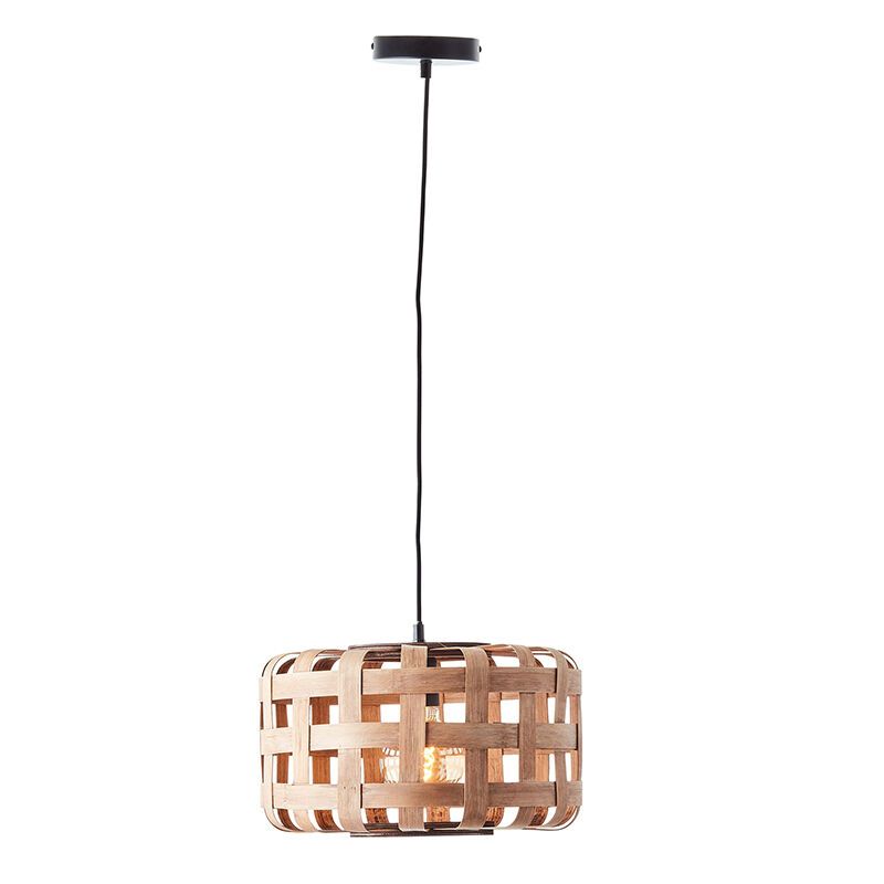 Wood pendant light brown, Virginie