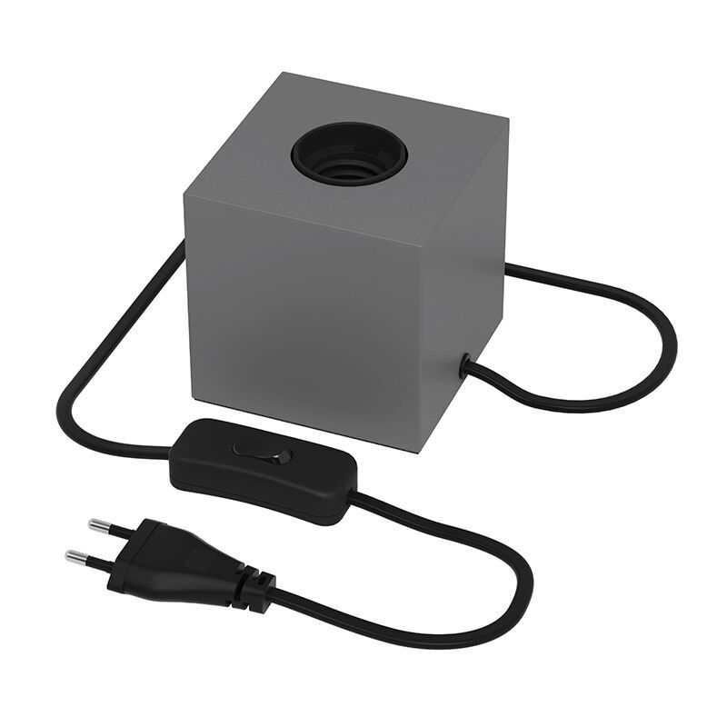 Grey table lamp without shade modern, Loana, with switch Grey table lamp without shade modern, Loana, with switch