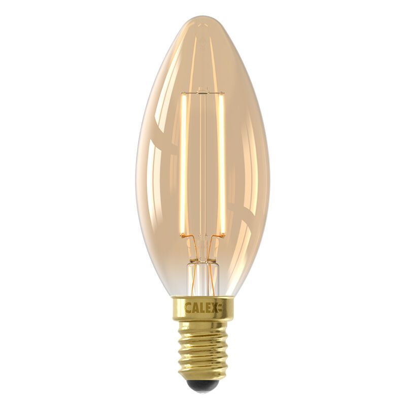 Dimmable Calex E14 LED candle bulb amber, 3,5W, 2100K