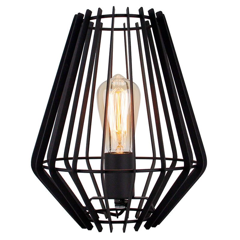 Industrial table lamp black, Annabel, with switch