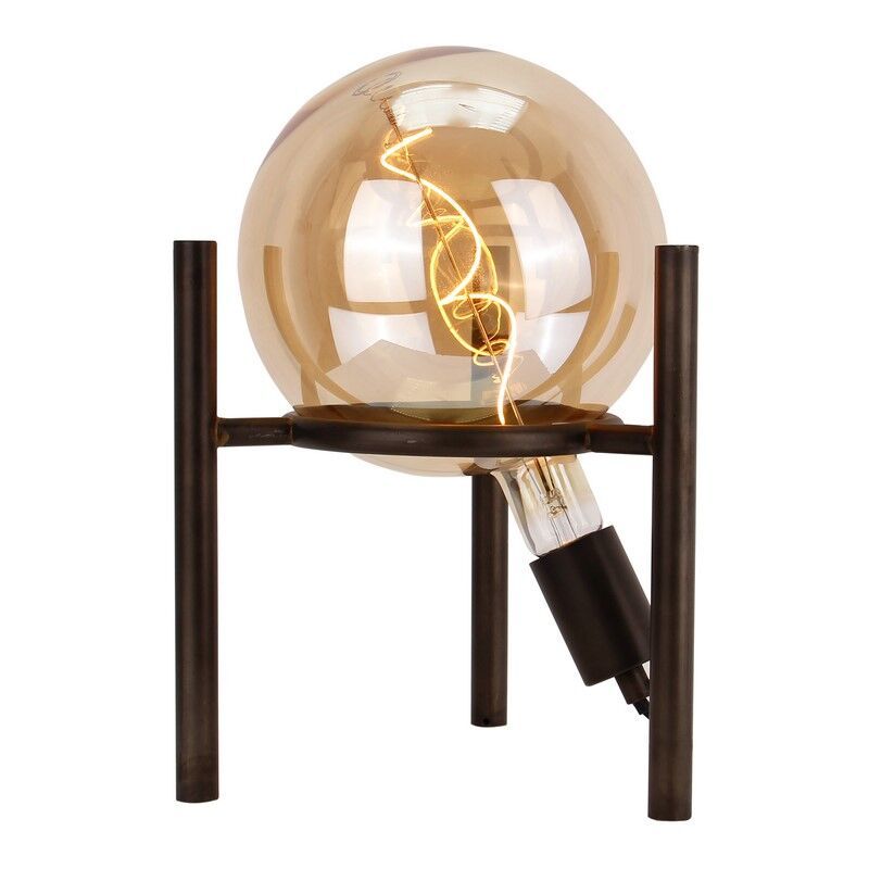 Retro table lamp black, Alvin, with switch