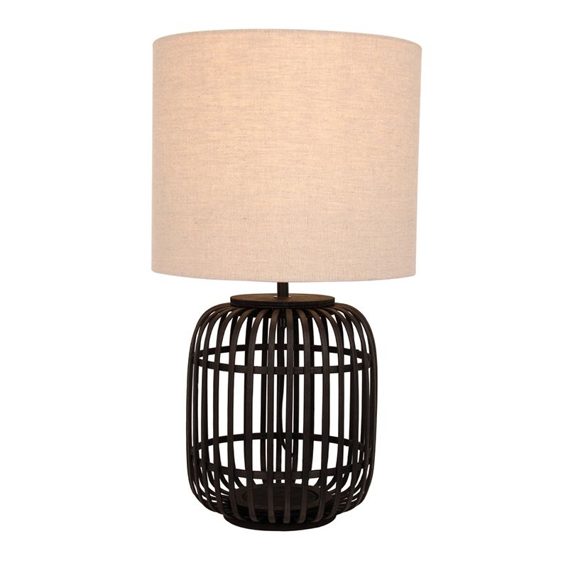 Rattan table lamp black, Rommy Rattan table lamp black, Rommy