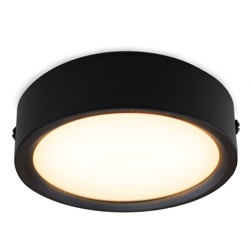Black ceiling light aluminium, Aletta, 15W, 3000K LED