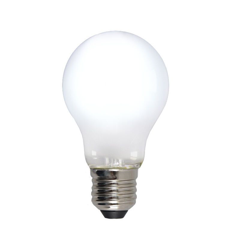 Dimmable E27 LED bulb, A60, 5w, white glass, 6500k