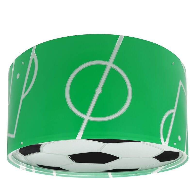 Green children's ceiling light plastic, Football Green children's ceiling light plastic, Football