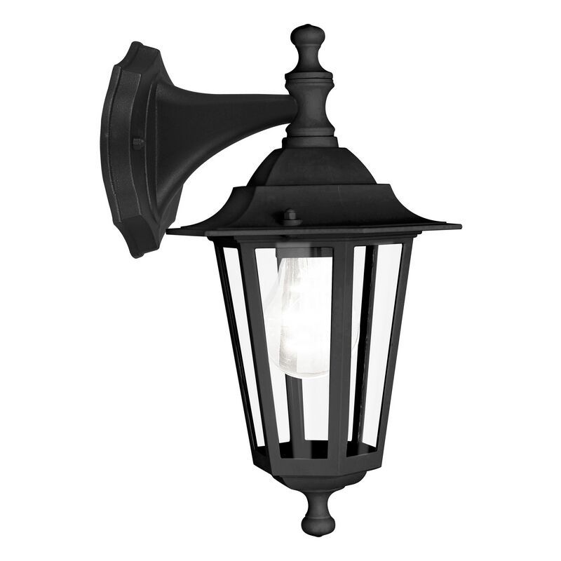 Black classic outdoor light aluminium, Alieke, IP44