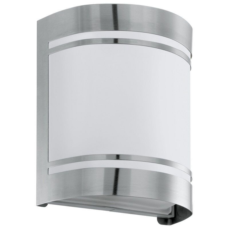 Silver modern outdoor light glass, Aartje, IP44 Silver modern outdoor light glass, Aartje, IP44