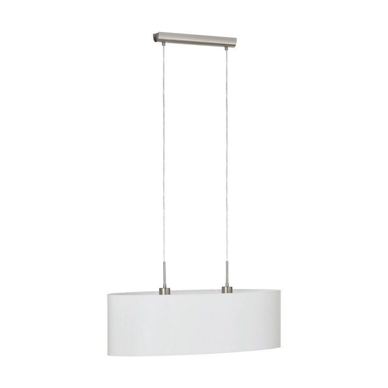 White modern pendant light fabric, Abano