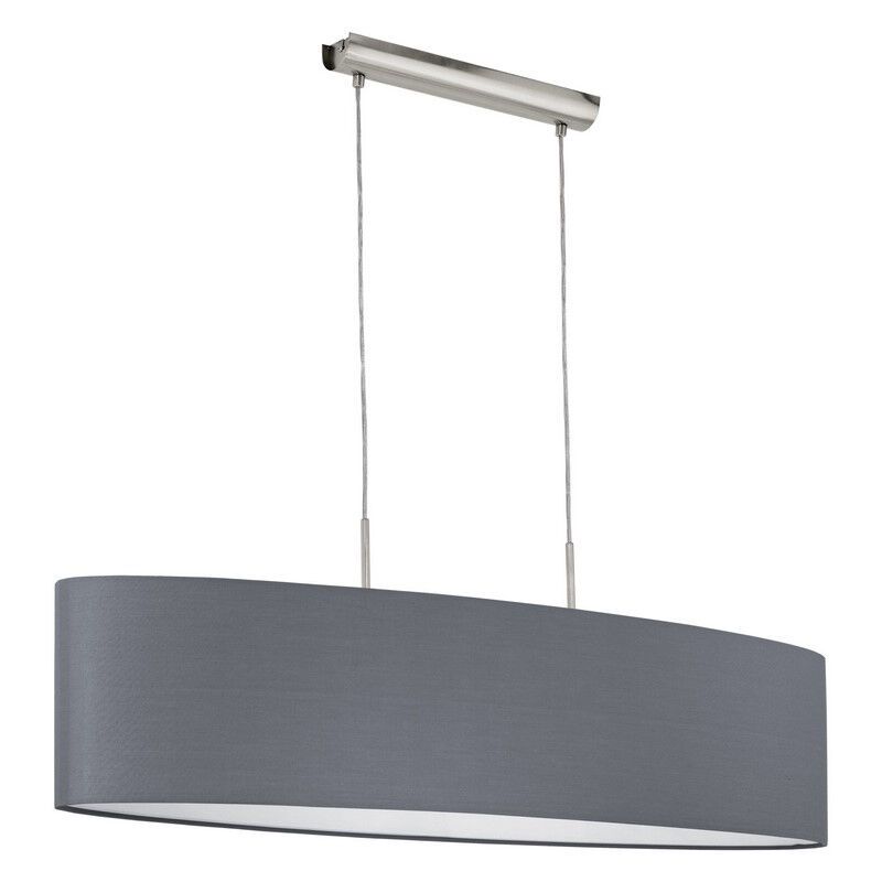 Grey modern pendant light fabric, Abano