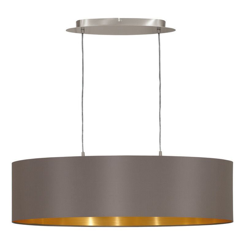 Brown modern pendant light fabric, Terme