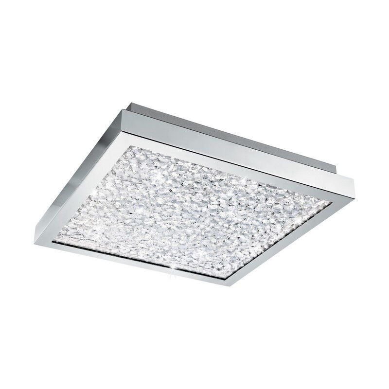 Chrome design ceiling light glass, Aarnoud, 16W, 4000K LED Chrome design ceiling light glass, Aarnoud, 16W, 4000K LED