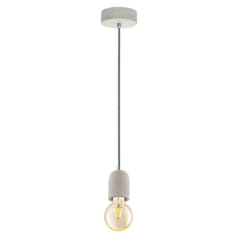 Grey pendant light metal, Christel
