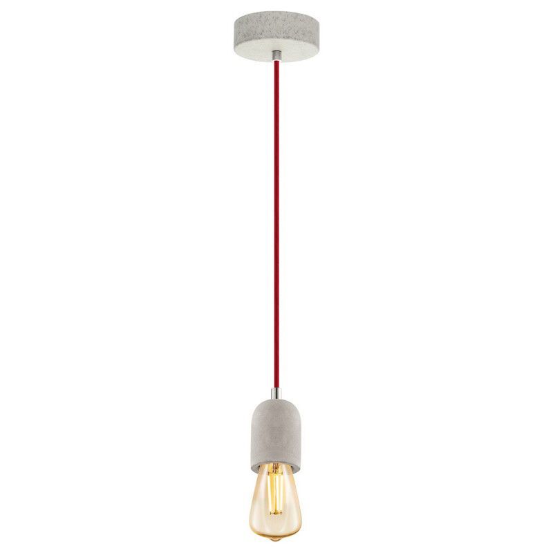 Grey vintage pendant light metal, Christel