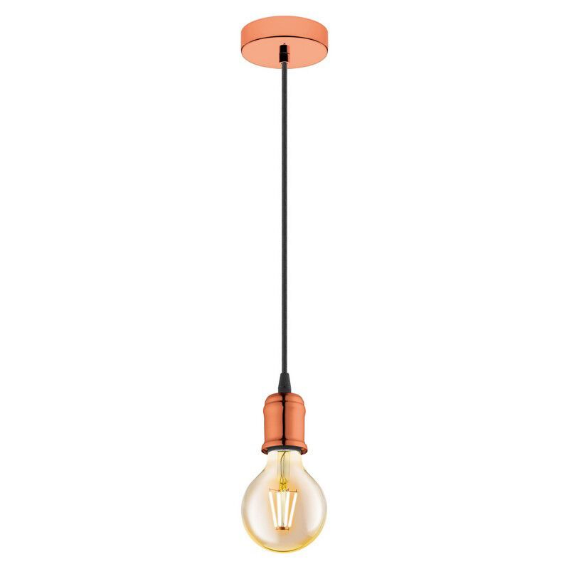 Copper vintage pendant light metal, Christel