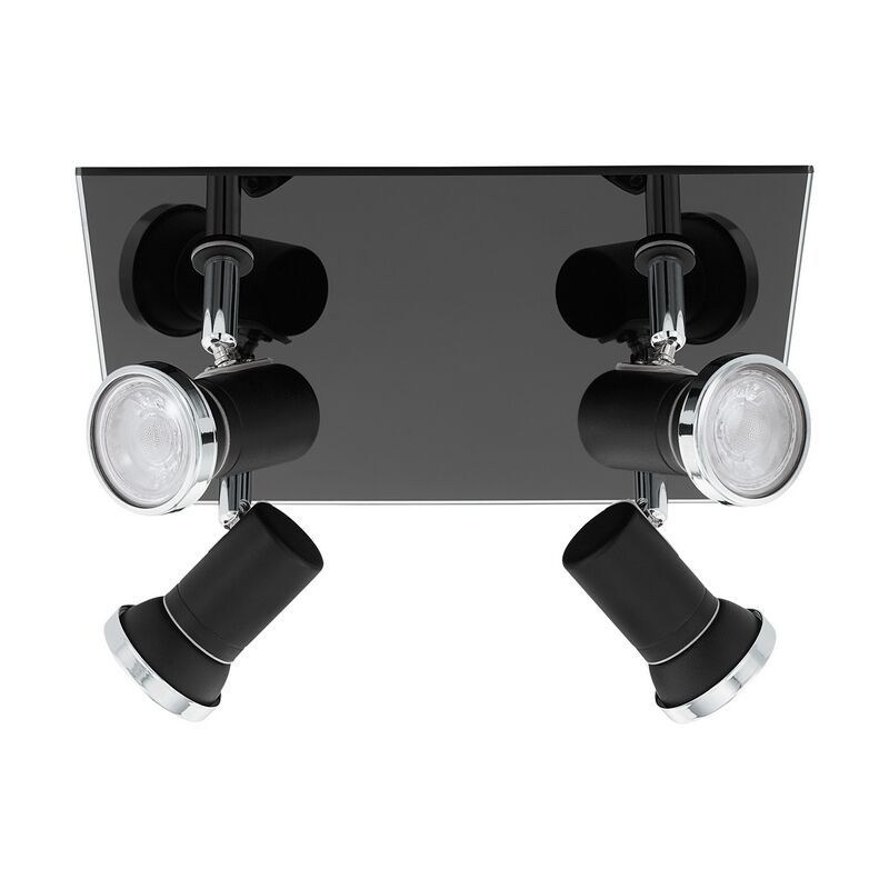 Chrome modern ceiling spotlight steel, Jasmijn, IP44