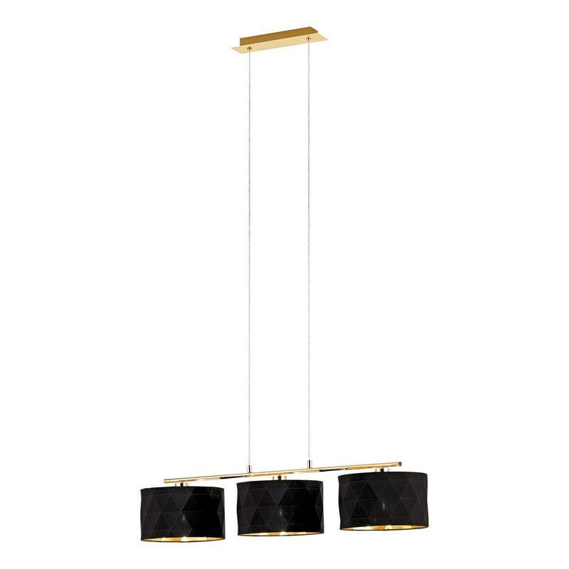 Black design pendant light fabric, Wessel