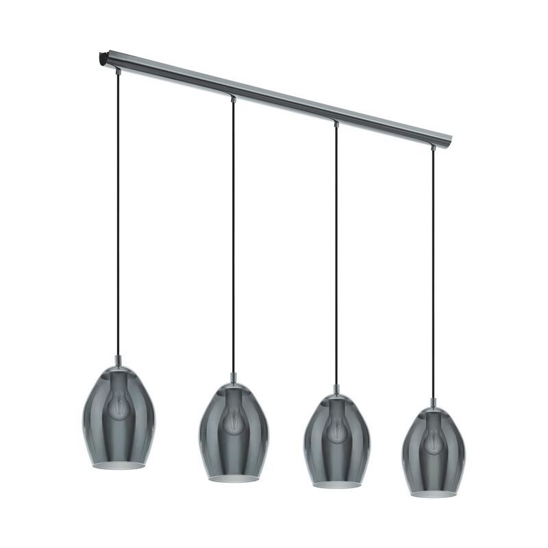 Grey pendant light smoke glass, Nikky