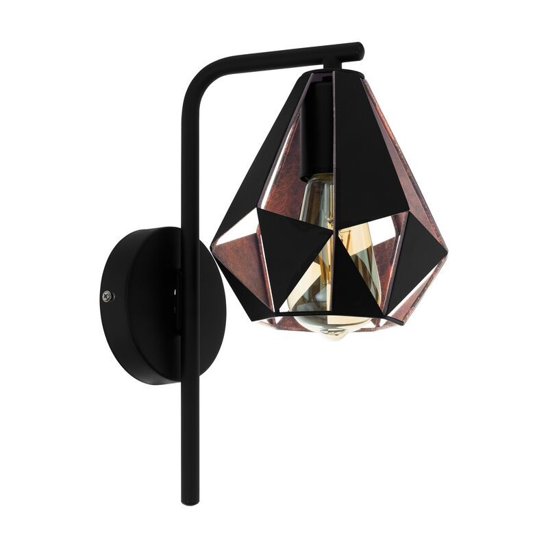 Black design wall light steel, Acri Black design wall light steel, Acri