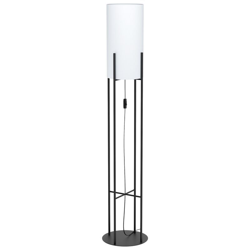 Black retro floor lamp steel, Patty, with switch Black retro floor lamp steel, Patty, with switch