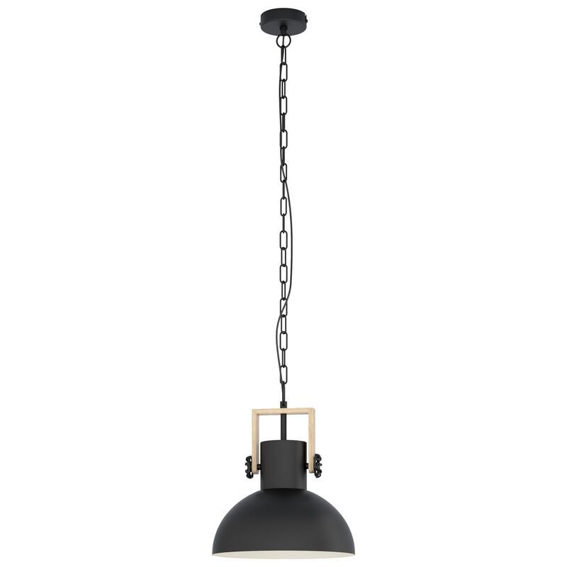 Black industrial pendant light metal, Elmira Black industrial pendant light metal, Elmira