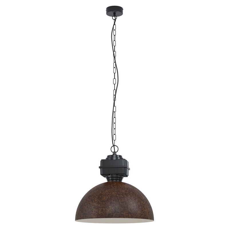 Brown industrial pendant light steel, Silja Brown industrial pendant light steel, Silja