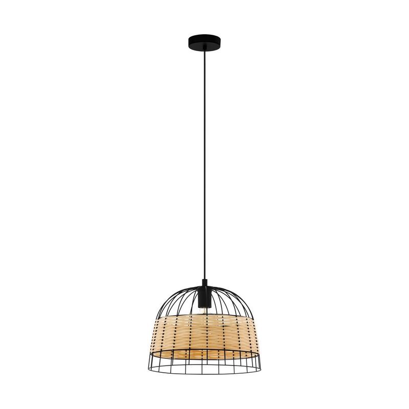 Rattan pendant light brown, Guillaume