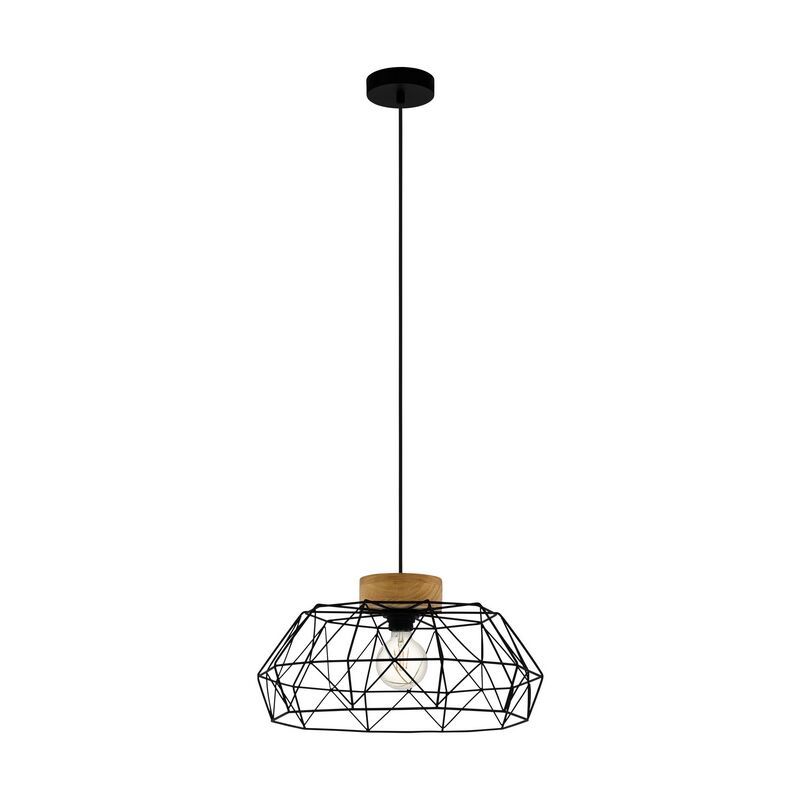 Black industrial pendant light steel, Joseline