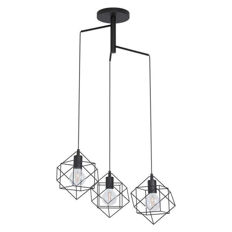 Black industrial pendant light steel, Aemilius Black industrial pendant light steel, Aemilius