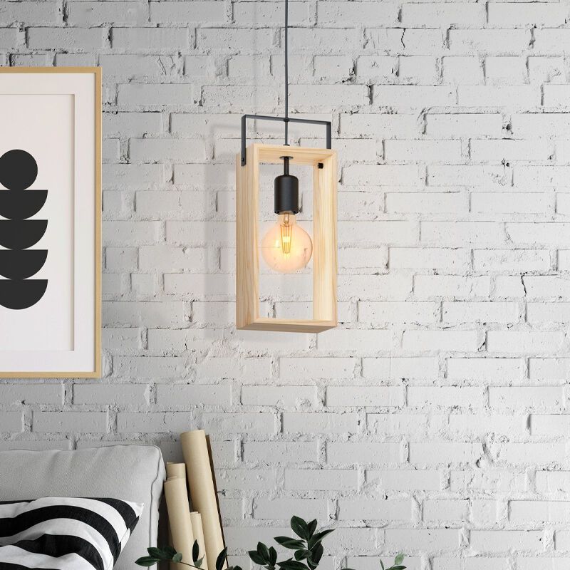 Wooden pendant light, Olaf