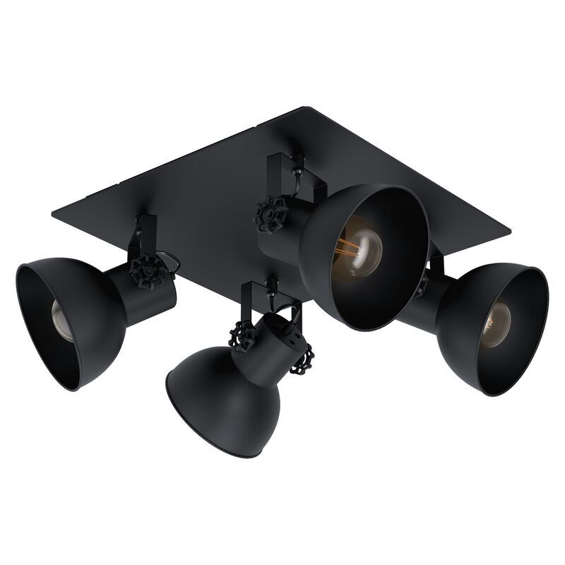 Black industrial ceiling spotlight steel, Angelina Black industrial ceiling spotlight steel, Angelina