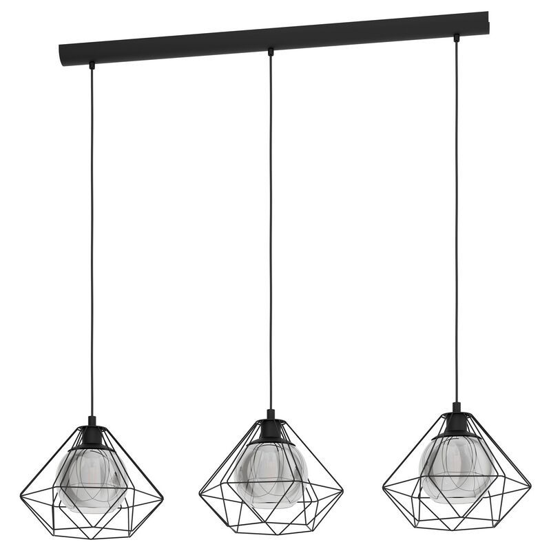 Black industrial pendant light steel, Yuen