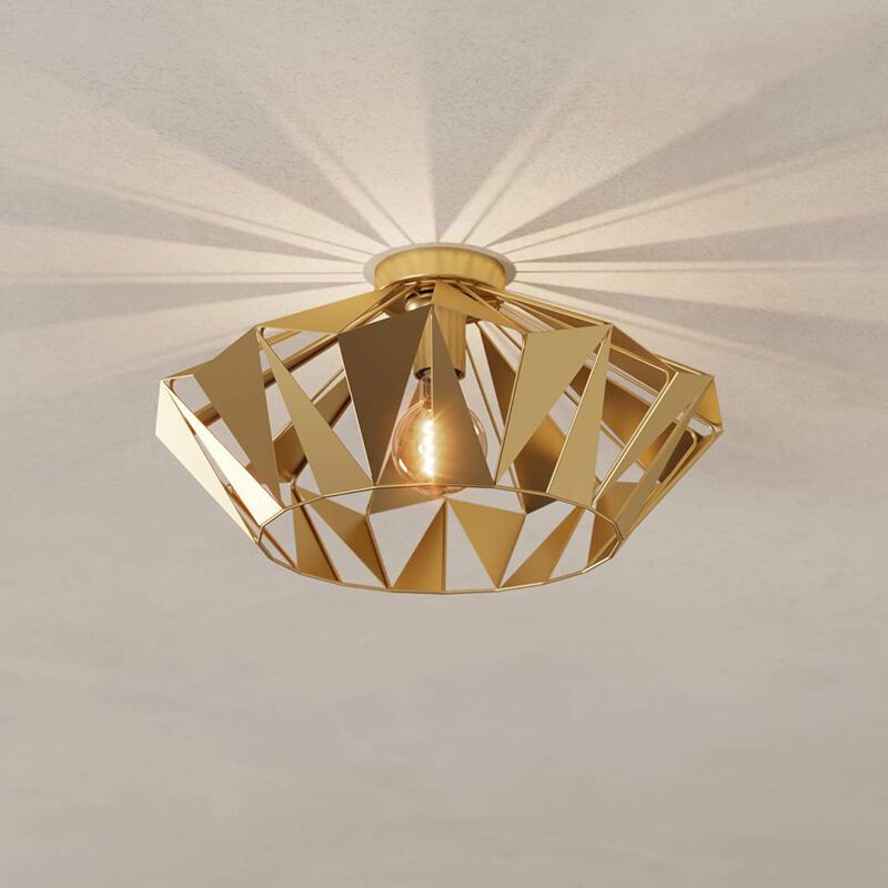 Golden design flush ceiling light steel, Charmain