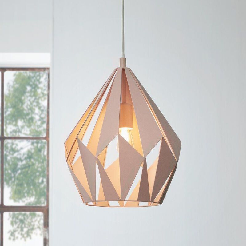 Pink design pendant light metal, Acri