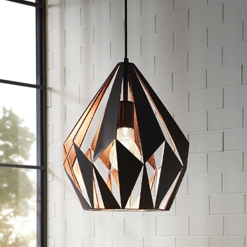 Black design pendant light metal, Acri