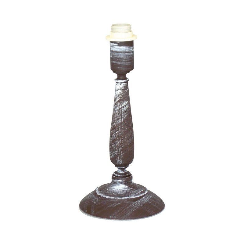 Brown rustic table lamp without shade metal, Noah, with switch Brown rustic table lamp without shade metal, Noah, with switch