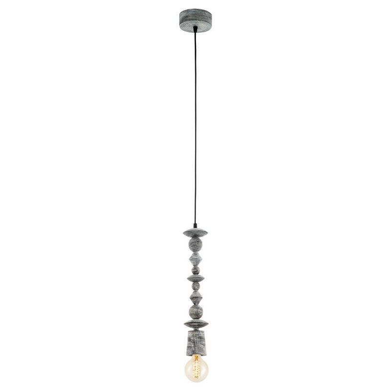 Wood pendant light black, Abel
