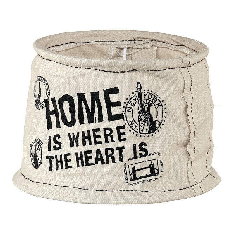 Gray Lampshade Noah, Fabric, Country Gray Lampshade Noah, Fabric, Country