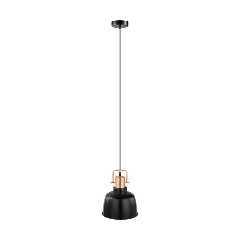 Black retro pendant light metal, Aditya