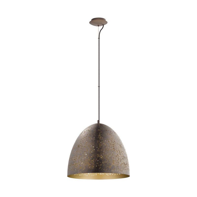 Brown retro pendant light steel, Ajay