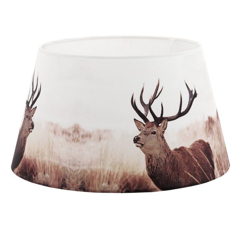 Brown Lampshade Noah, Fabric, Country Brown Lampshade Noah, Fabric, Country