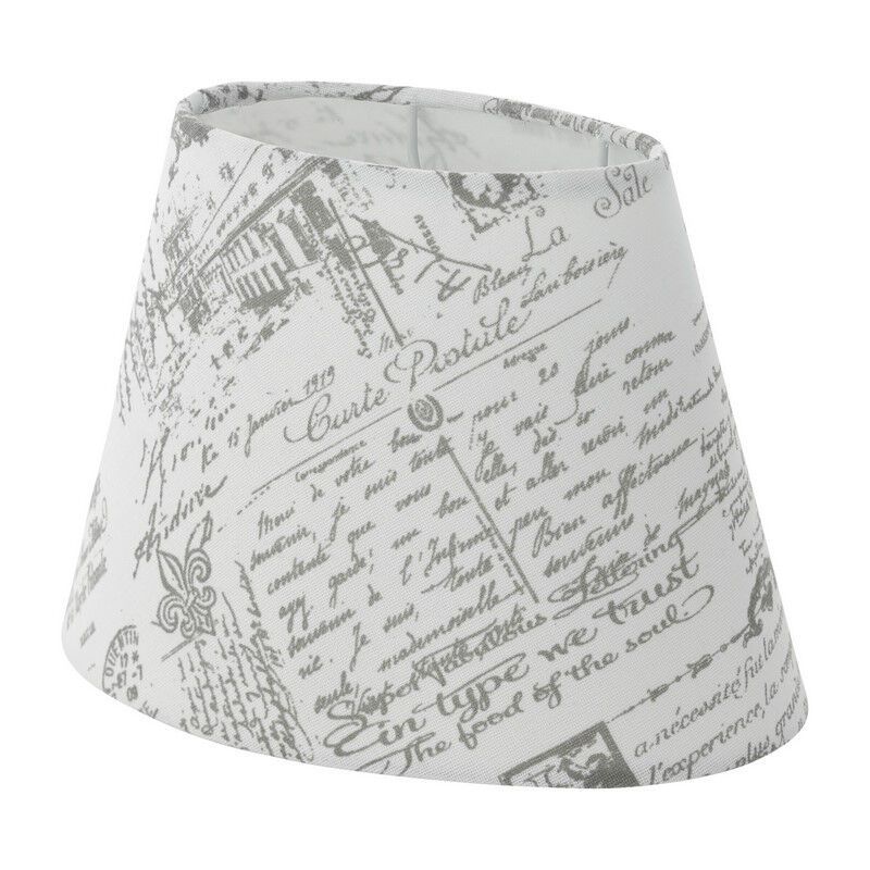 Gray Lampshade Noah, Fabric, Country